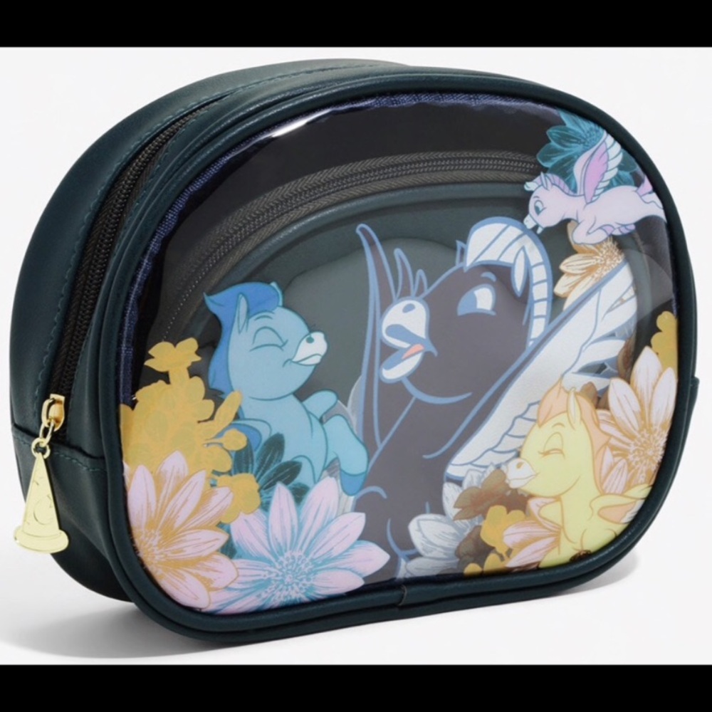 NWOT Disney loungefly fantasia Pegasus makeup bag set 2 piece